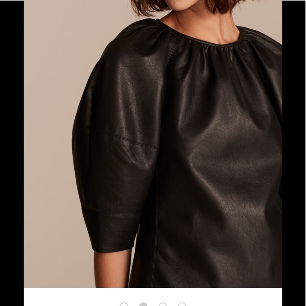 Rebecca Taylor Vegan Leather Top